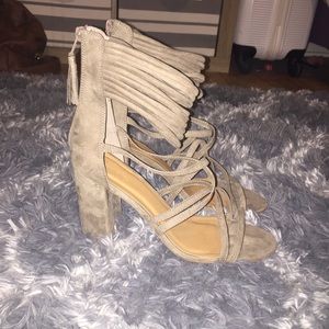 CR Taupe Strappy Heels